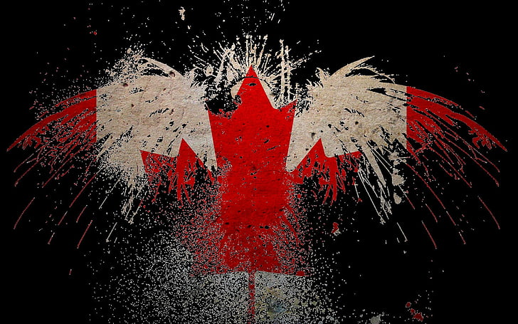 канада, канадский, флаг, HD обои