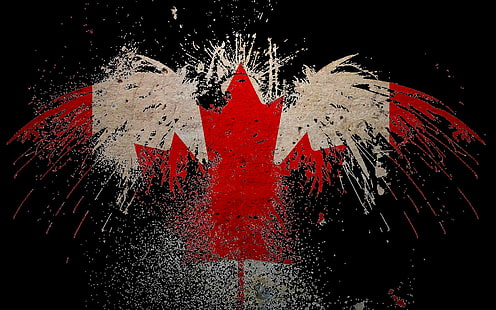 Canada, canadese, bandiera, Sfondo HD HD wallpaper