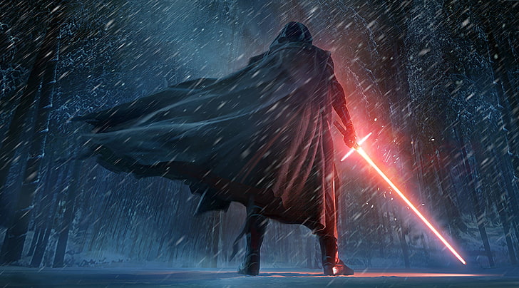 Star Wars ، Sith ، Kylo Ren ، Star Wars: The Force Awakens ، الفن الرقمي ، السيف الضوئي، خلفية HD