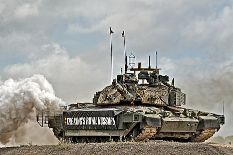 tanque de guerra gris, tanque, británico, Challenger 2, tanque de batalla principal, Fondo de pantalla HD HD wallpaper