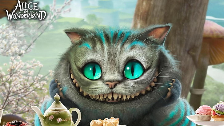 Immagini del gatto del Cheshire per desktop, Sfondo HD
