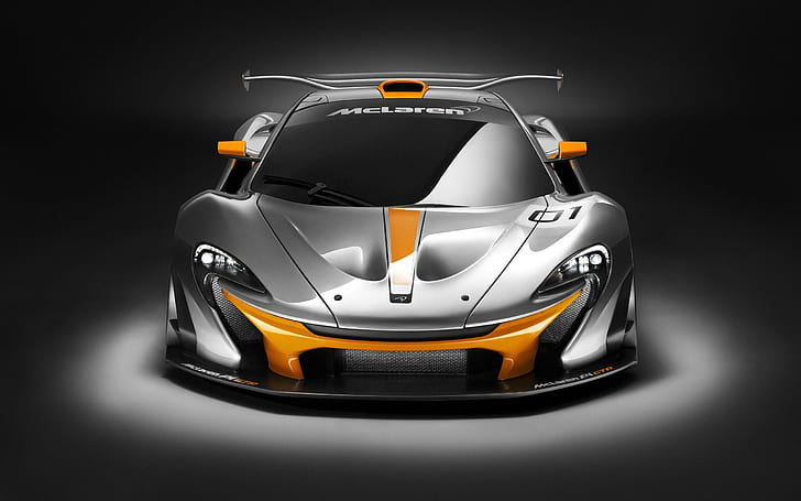 2014 McLaren P1 GTR Design Concept 3, grey and orange sports coupe, concept, design, mclaren, 2014, cars, HD wallpaper