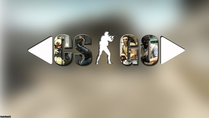 CS Go logo, Counter-Strike: Global Offensive, video games, HD wallpaper
