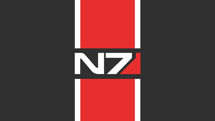 Mass Effect 3, N7, графика, стиль, шрифт, HD обои
