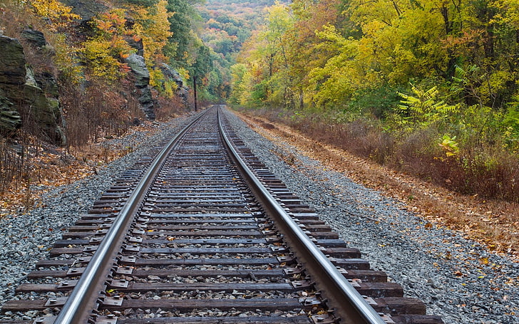 railway, HD wallpaper