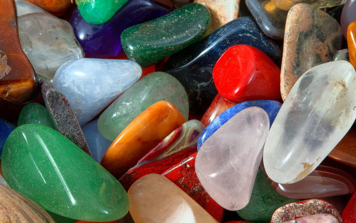 Beautiful Stones In Different Colors Colorful Hd Wallpaper, HD wallpaper