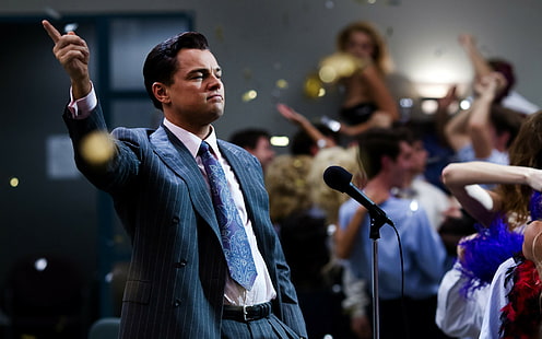 Der Wolf der Wall Street, Leonardo Dicaprio, Jordanien Belfort, HD-Hintergrundbild HD wallpaper