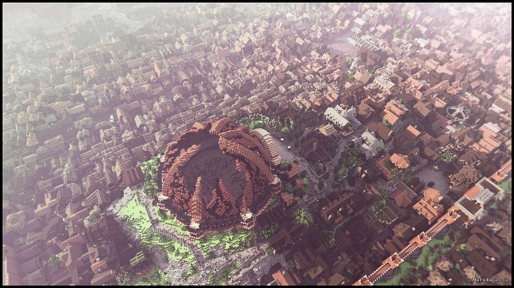 Screenshot del gioco Minecraft, Minecraft, WesterosCraft, videogiochi, Sfondo HD