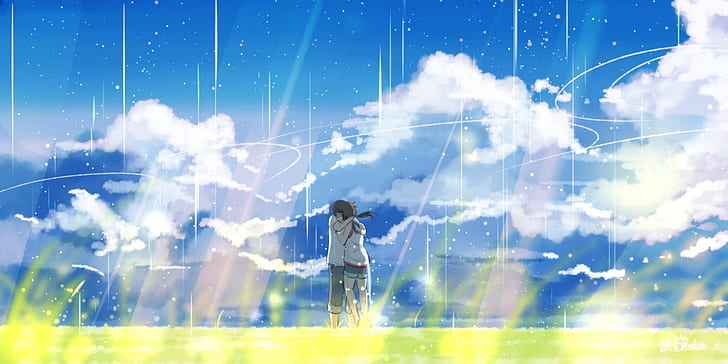 Anime, Weathering With You, Hina Amano, Hodaka Morishima, Fond d'écran HD
