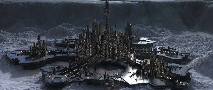 Stargate, Stargate Atlantis, Atlantis, Edificio, Ciudad, Fondo de pantalla HD HD wallpaper