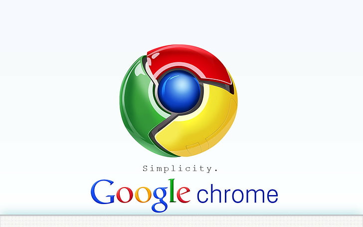 chrome, komputer, google, logo, poster, Wallpaper HD
