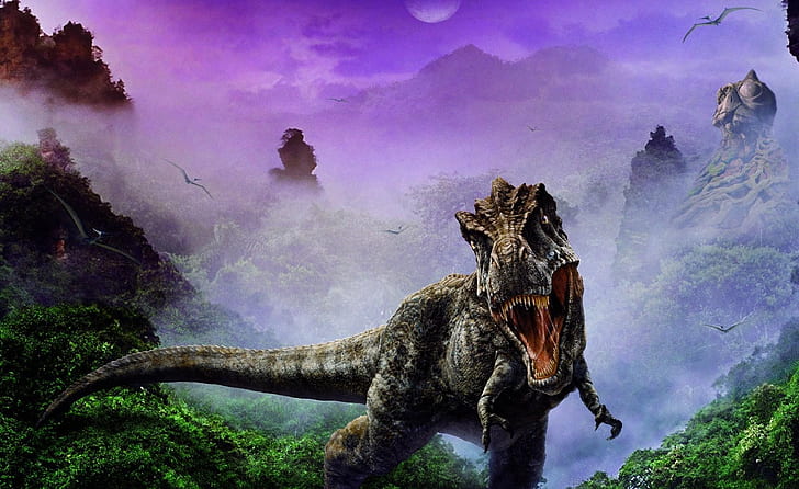Dinosaurio, Mandíbulas, Colmillos, Fondo de pantalla HD