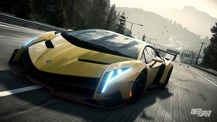 Need for Speed game application, Lamborghini, Lamborghini Veneno, Need for Speed, Need for Speed: Rivals, video games, HD wallpaper