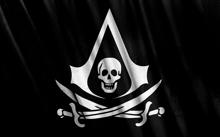 игри, 1920x1200, Assassin's Creed, Assassin's Creed IV, черно знаме, HD тапет