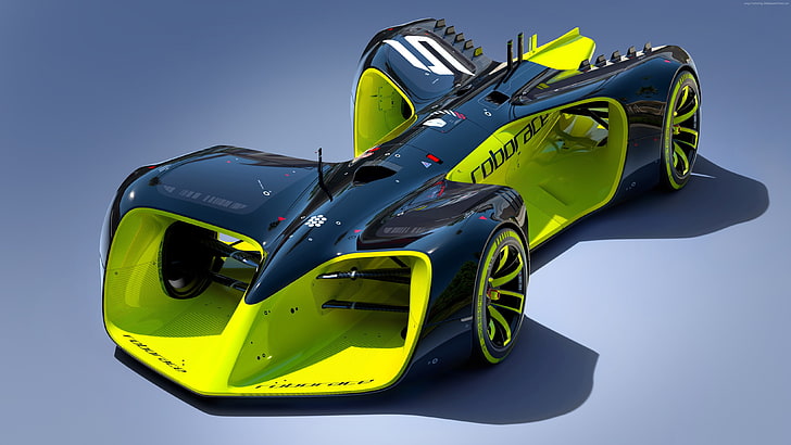 Daniel Simon, future cars, electric cars, Roborace, Hybrid, Formula E season, HD wallpaper