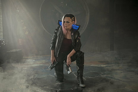 kvinnor, cosplay, Cyberpunk 2077, Irina Meier, videospelkaraktärer, HD tapet HD wallpaper