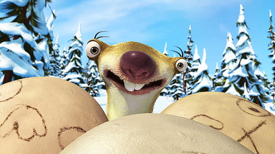 Ice Age Sid, Cartoon, Ice Age, Faultier, HD-Hintergrundbild HD wallpaper