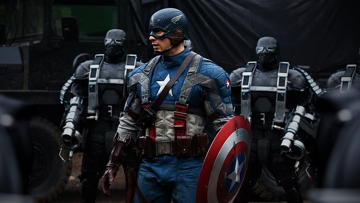 Capitán América, películas, Capitán América: El primer vengador, Capitán América, Marvel Comics, Chris Evans, Fondo de pantalla HD
