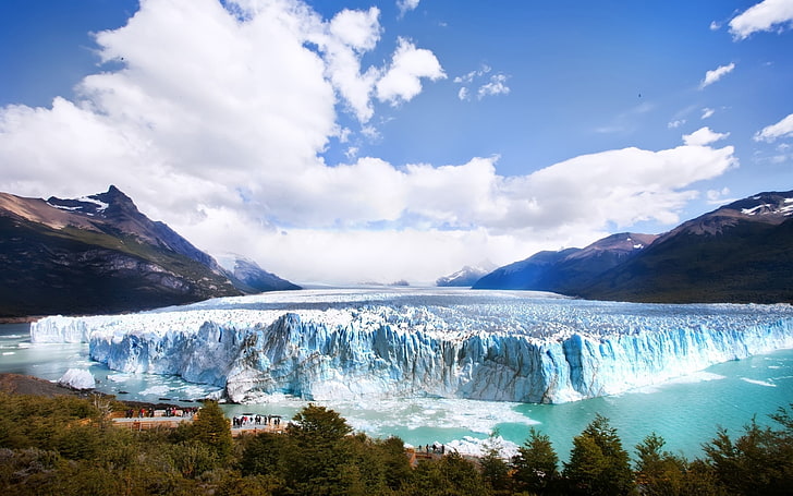 Glacier, Iceberg, Cold, Tourists, Blocks, Excursion, HD wallpaper
