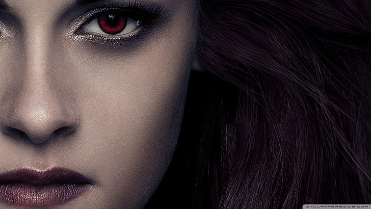 visage de femme, Twilight, Kristen Stewart, Fond d'écran HD