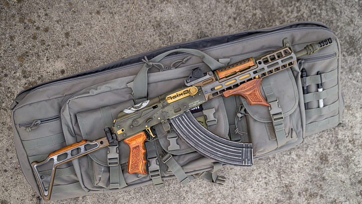 أسلحة ، بندقية ، سلاح ، مخصص ، كلاشينكوف ، كلاشينكوف ، بندقية هجومية ، AKM، خلفية HD