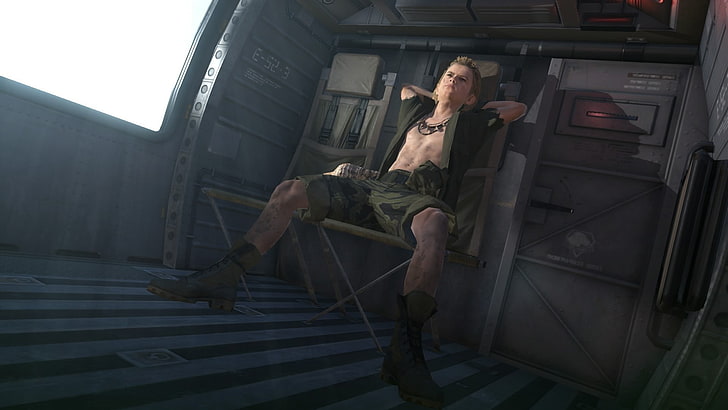Belly, Flat Belly, liquid snake, Metal Gear Solid V: The Phantom Pain, HD wallpaper