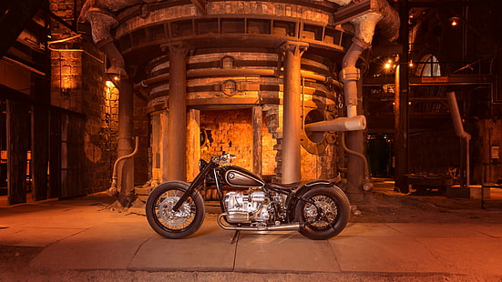 moto cafe racer preto, BMW Motorrad R 5 Hommage, melhores motos, motocicleta, HD papel de parede HD wallpaper