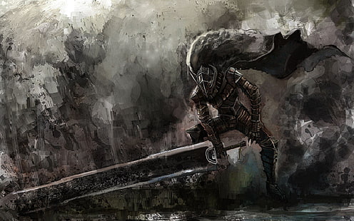Тапет Goblin Slayer, Guts, Berserk, Kentaro Miura, произведения на изкуството, HD тапет HD wallpaper