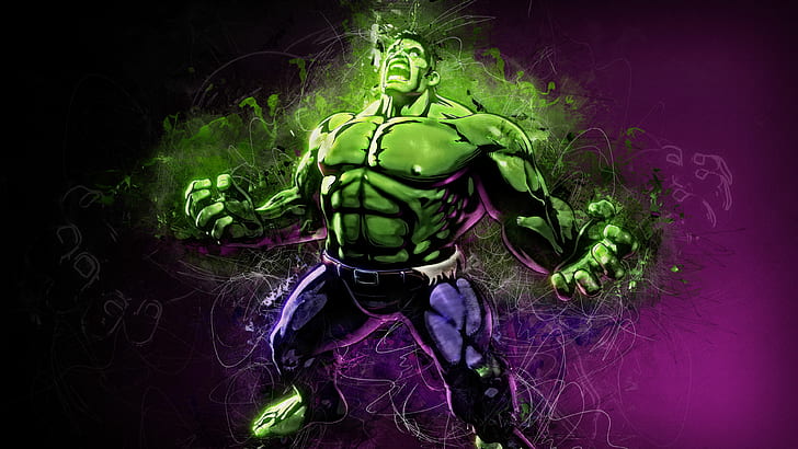 Hulk, Artwork, 4K, HD wallpaper