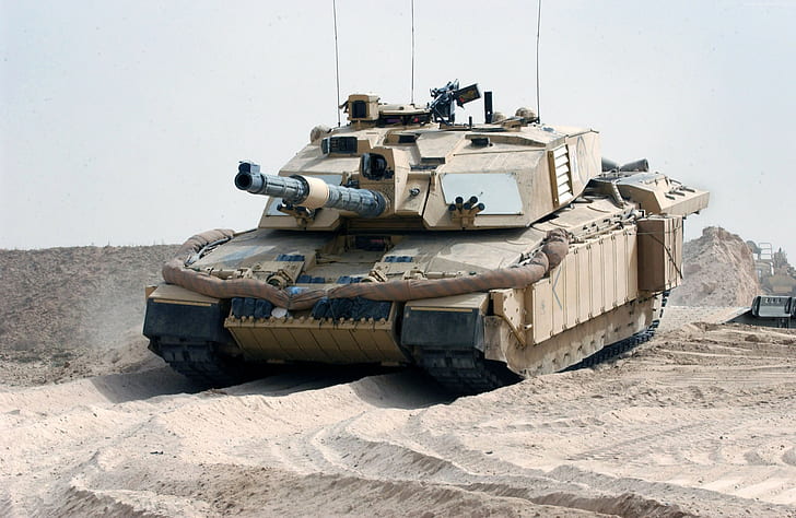 British Army, Challenger 2, United Kingdom, tank, FV4034, desert, armoured, MBT, HD wallpaper
