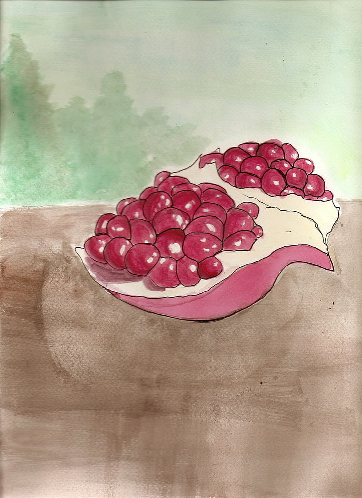 pomegranate, HD wallpaper