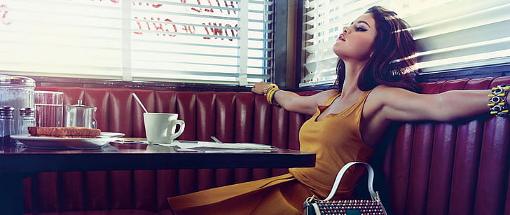 atriz, axilas, Selena Gomez, HD papel de parede