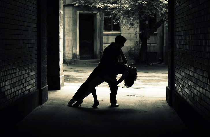 Tango Passion, man and woman dancing grayscale photo, Music, blackandwhite, dance, tango, passion, argentina, HD wallpaper
