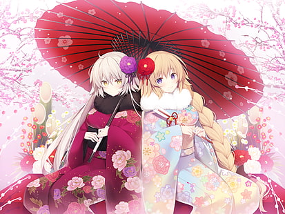 anime girls, anime, Fate / Grand Order, Jeanne d'Arc (Fate), Jeanne (Alter) (Fate / Grand Order), Sfondo HD HD wallpaper