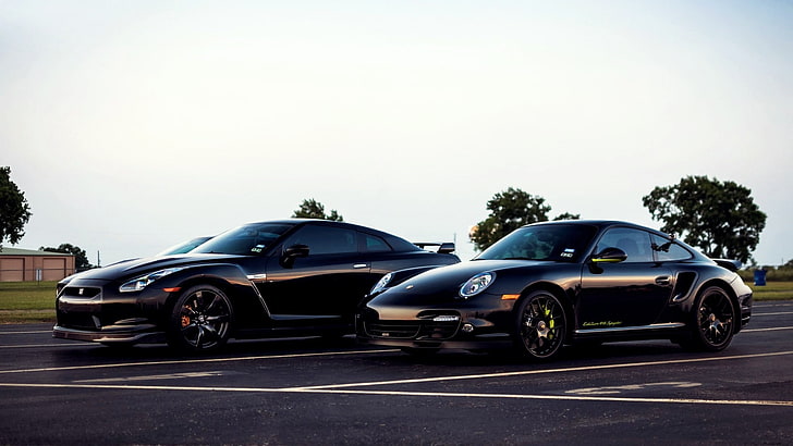 Nissan GT-R, Porsche, Porsche 918 Spyder, Auto, HD-Hintergrundbild