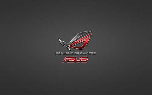Asus Rog Light, 게이머 공화국 ASUS 로고, 컴퓨터, Asus, 컴퓨터, 조명, HD 배경 화면 HD wallpaper