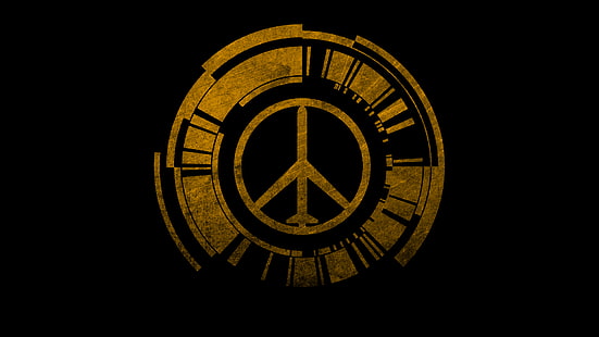 Ausrüstung, Logo, Metall, Frieden, solide, Wanderer, HD-Hintergrundbild HD wallpaper