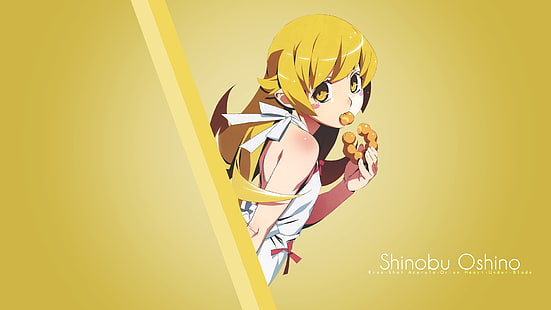 Monogatari Series, аниме момичета, Oshino Shinobu, HD тапет HD wallpaper