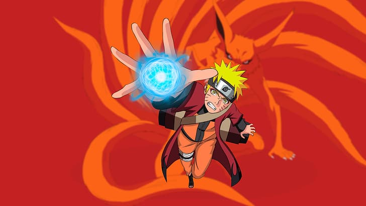 Kurama, Naruto (anime), Rasengan, HD wallpaper