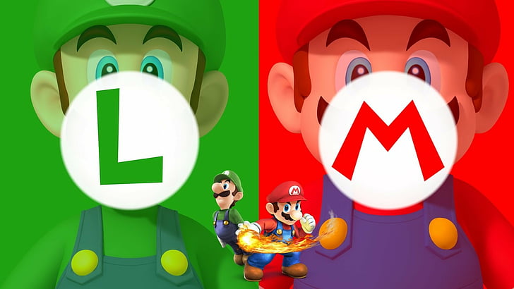 Mario, Super Mario All-Stars, Luigi, HD wallpaper
