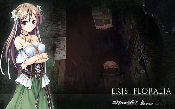 Anime Girls, Eris Floralia, Aiyoku no Eustia, HD-Hintergrundbild