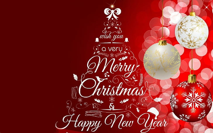 Biglietto di auguri Buon Natale e Felice Anno Nuovo 2019 Immagini Cartellino rosso di Natale 1920 × 1200, Sfondo HD