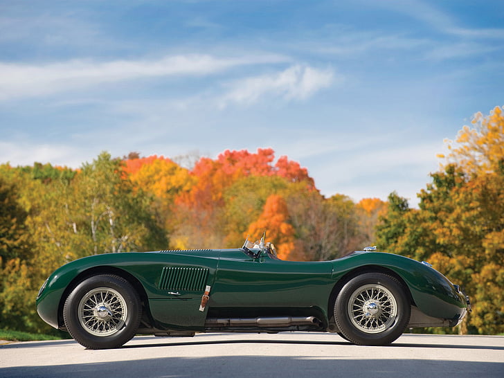 1951, typ c, jaguar, wyścig, wyścigi, retro, supersamochód, supersamochody, Tapety HD