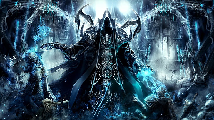 Fondo de pantalla de Diablo III, Diablo, Malthael, Diablo 3: Reaper of Souls, videojuegos, Fondo de pantalla HD