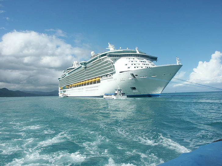 World Expensive Royal Caribbean Ship HD, świat, podróże, podróże i świat, statek, karaiby, królewskie, drogie, Tapety HD