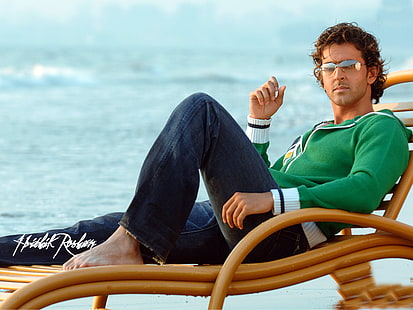 Hrithik Roshan, Bollywood Ünlüler, Erkek Ünlüler, plaj, bollywood, aktör, yakışıklı erkekler, HD masaüstü duvar kağıdı HD wallpaper
