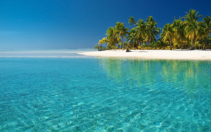 Crystal Clear Plaża, plaża, natura, krystalicznie czysta, Tapety HD