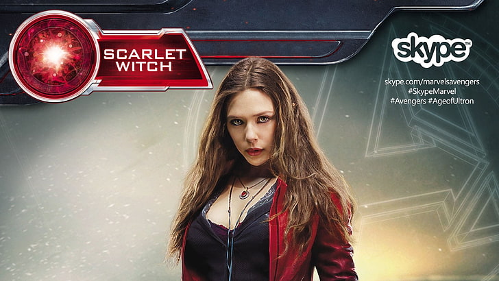 The Avengers, Avengers: Age of Ultron, Elizabeth Olsen, Scarlet Witch, Fondo de pantalla HD