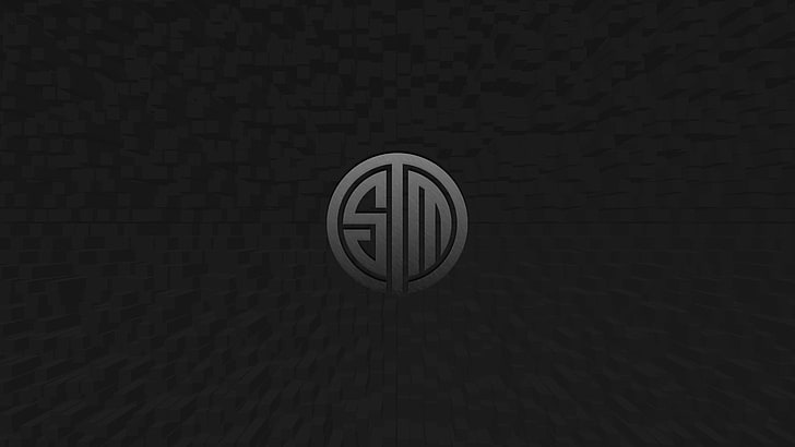 круглый серый логотип, Team Solomid, League of Legends, киберспорт, HD обои