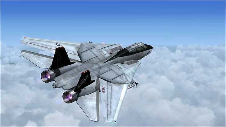 F-14トムキャットVf 101死神、銀と黒のジェット飛行機の図、軍隊、航空機、力、飛行機、火力、翼、ミサイル、爆撃機、戦闘機、飛行機、 HDデスクトップの壁紙